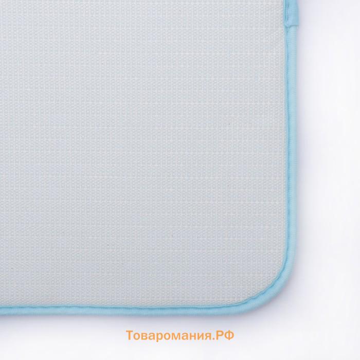 Коврики для ванной и туалета  «Дельфины», 3 шт: 39×43 см, 40×50 см, 50×80 см, цвет МИКС