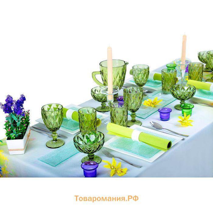 Креманка Magistro «Круиз», 350 мл, d=12 см, стекло, зелёная