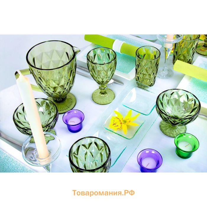 Креманка Magistro «Круиз», 350 мл, d=12 см, стекло, зелёная