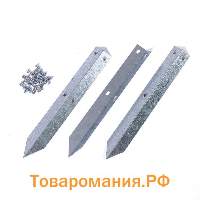 Клумба оцинкованная, 2 яруса, d = 60–100 см, высота бортика 30 см, зелёная, Greengo