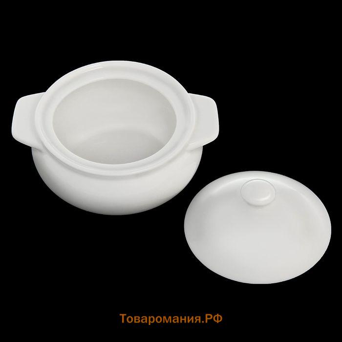 Горшок для запекания Wilmax, 350 мл, фарфор, белый