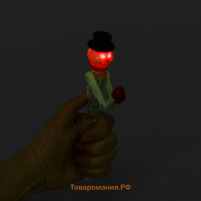 Ручка новогодняя «Снеговик», световая