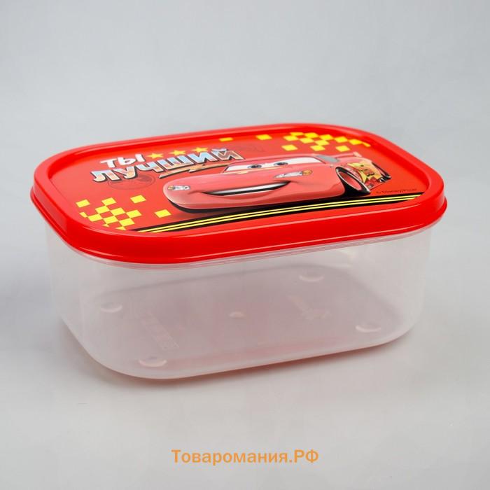 Ланч-бокс, прямоугольный, 500 мл «Ты лучший», Тачки