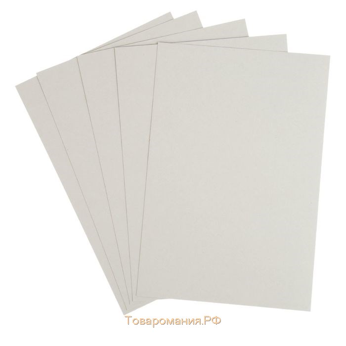 Картон белый А4, 5 листов "Хобби тайм", немелованный 190 г/м2, МИКС