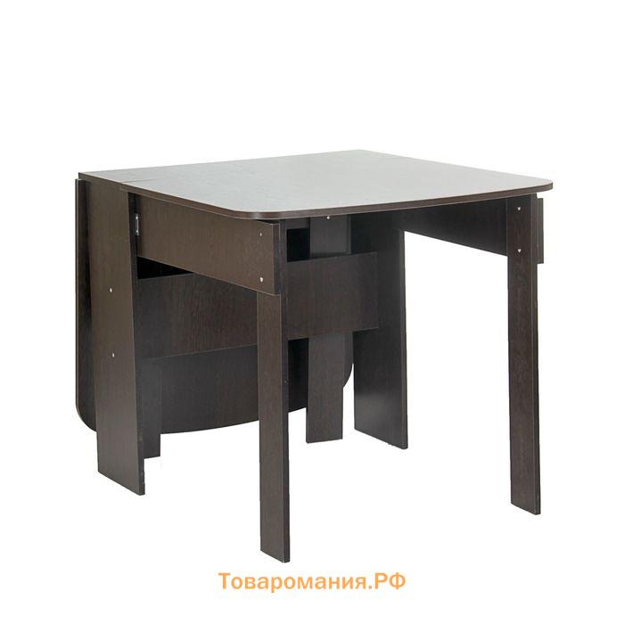 Стол-книжка, 1650×800×755 мм, цвет венге тёмный