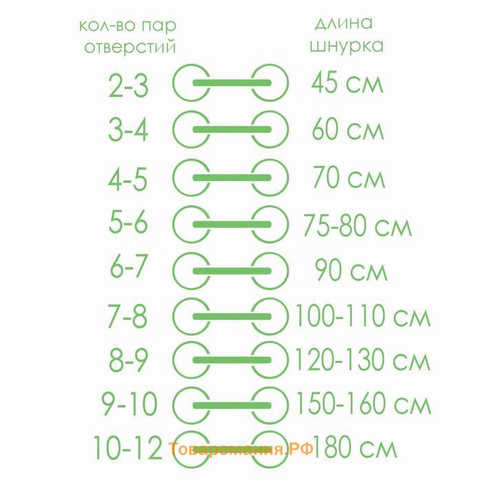 Шнурки для обуви, пара, плоские, 10 мм, 110 см, цвет серебристый