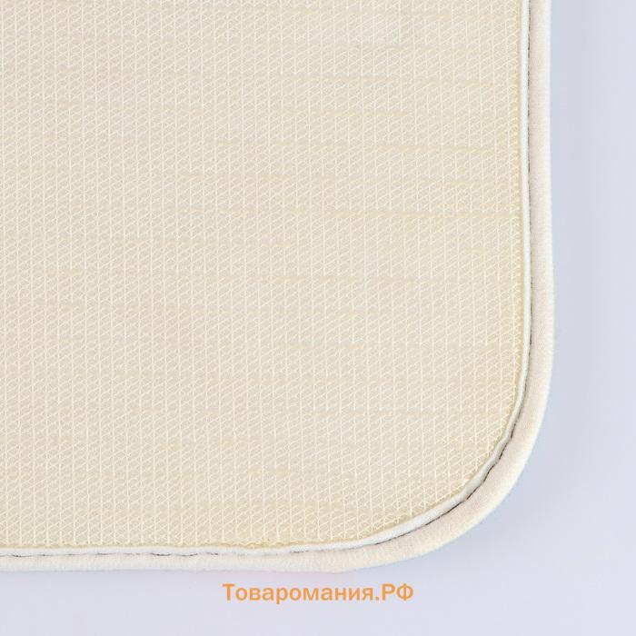 Коврики для ванны и туалета  «Морской мир», 2 шт., 40×50, 50×80 см