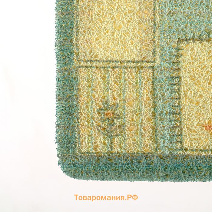 Коврик придверный  Home, грязезащитный, 37×58 см, МИКС