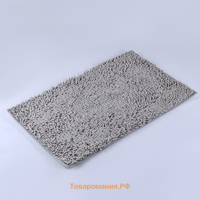 Коврик для дома  «Букли длинные», 50×80 см, серый