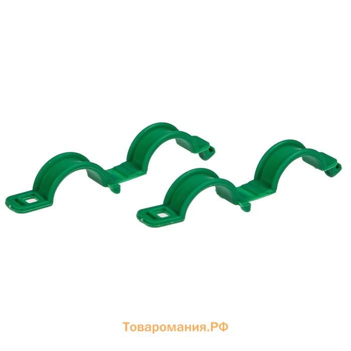 Клипса садовая, d=20 мм, набор 20 шт., зелёный, Greengo