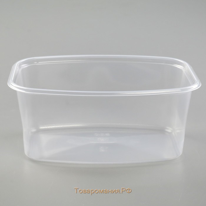 Контейнер пластиковый одноразовый «Юпласт», 500 мл, 13,8×10,2×5,9 см, средний, цвет прозрачный