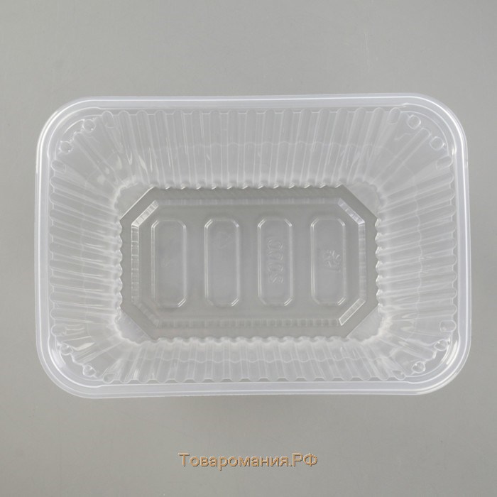 Контейнер пластиковый одноразовый «Юпласт», 2 л, 18,6×13,2×13 см, цвет прозрачный