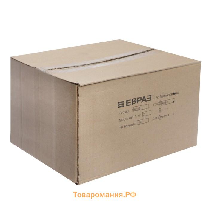 Гвозди ТУНДРА, строительные, ГОСТ 4028-63, без покрытия, 4×100 мм, 25 кг
