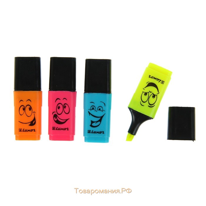 Маркер текстовыделитель Luxor Eyeliter mini, 1.0-4.5 мм, микс