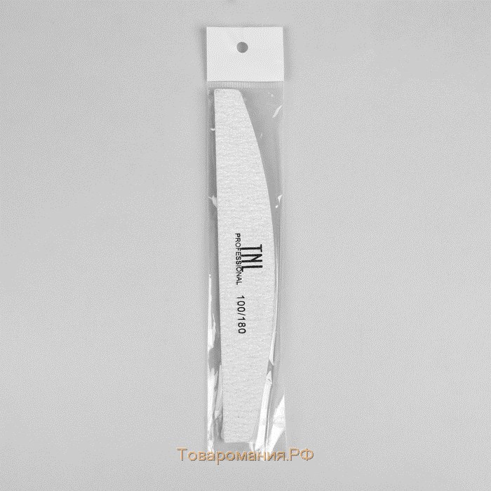 Пилка - наждак, абразивность 100/180, 18 см, цвет серый