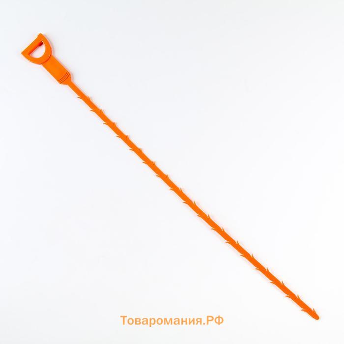 Улавливатель волос в стоках труб , 50 см, МИКС