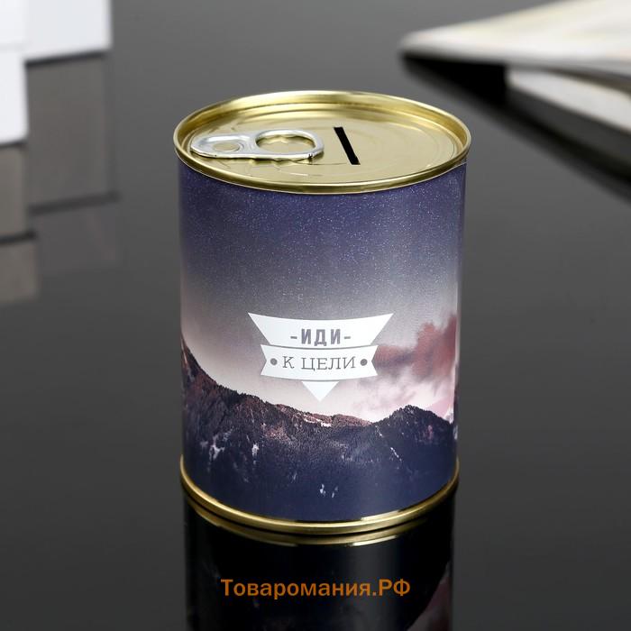 Копилка для денег «Банка. Чем труднее восхождение», металл, 7.3×9.5 см
