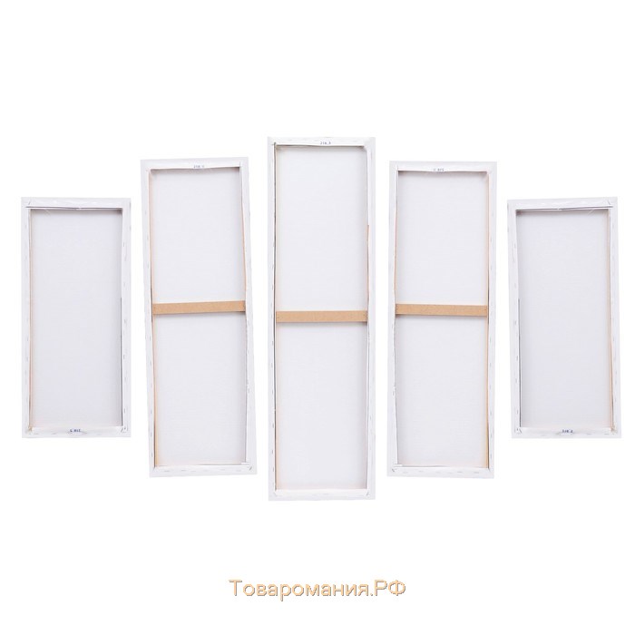 Модульная картина "Гордый леопард" (2-23х52; 2-24х70; 1-24х80) 120х80см
