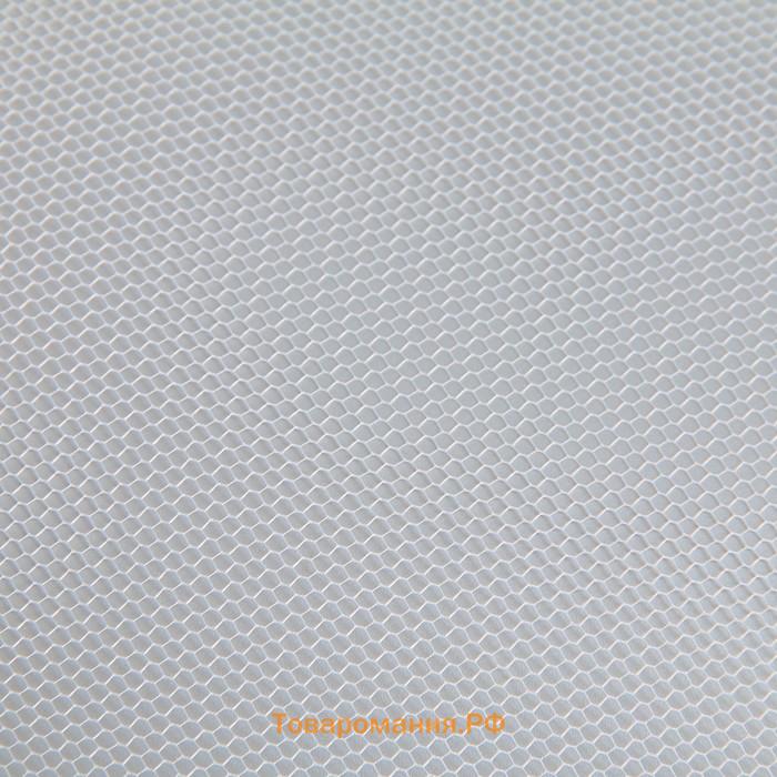 Сетка антимоскитная на окна для защиты от насекомых, 150×130 см, крепление на липучку, белая