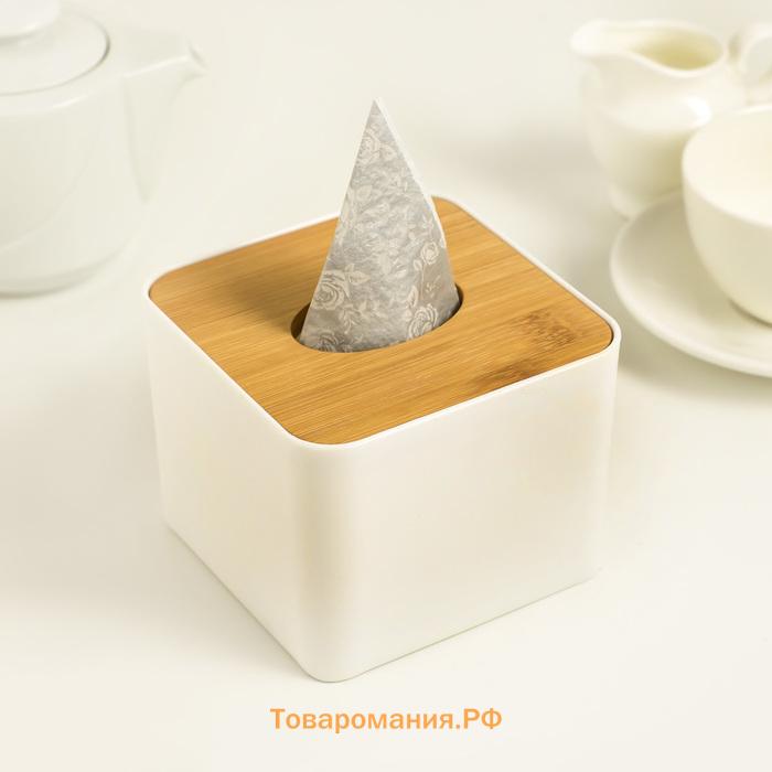 Салфетница  «Мягкость», 11×8.5 см, бамбук