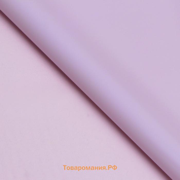 Пленка для цветов «Бронзовая полоса», лавандовый, 56×56 см