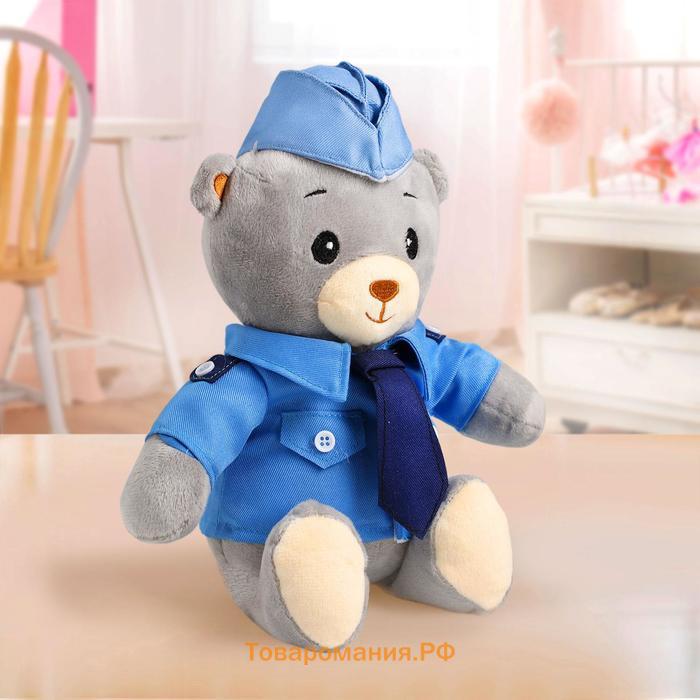 Мягкая игрушка «Медвежонок Лаппи - полицейский», 22 см
