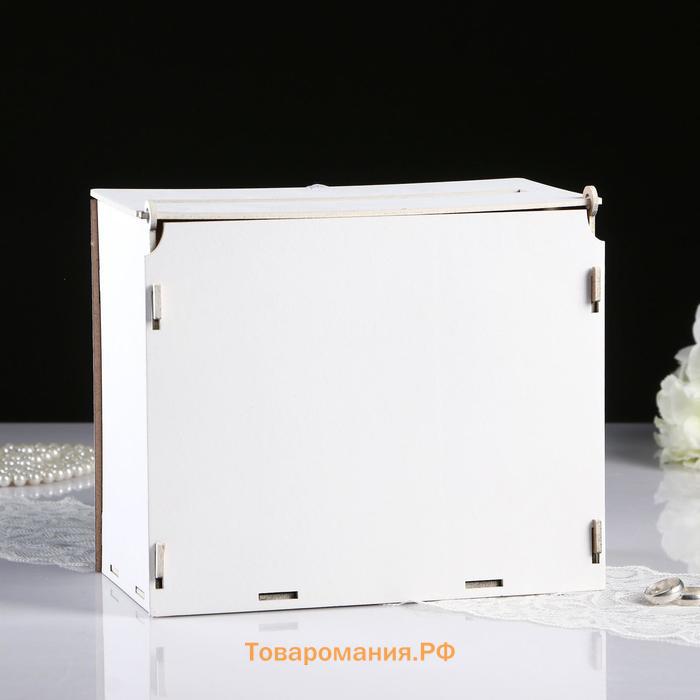 Семейный банк с печатью, 24х14х20 см, Белый-зелёный