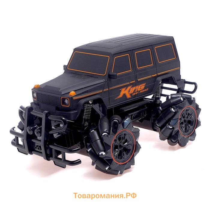 Машинка на пульте управления «Внежорожник», радиоуправление, 1:12, 4WD, движение во всех направлениях, работает от аккумулятора, цвет чёрный