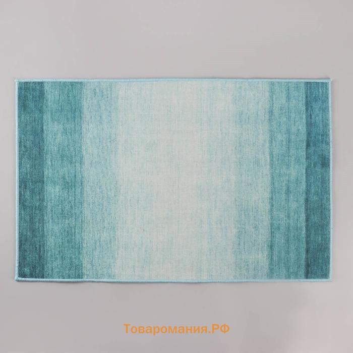 Коврик для ванной  «Лазурный», 50×80 см, синий