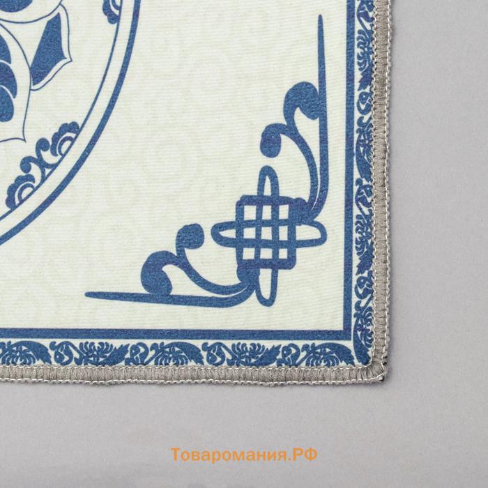 Набор ковриков для ванной и туалета  «Адиса», 2 шт., 50×80 см, 40×50 см, серый