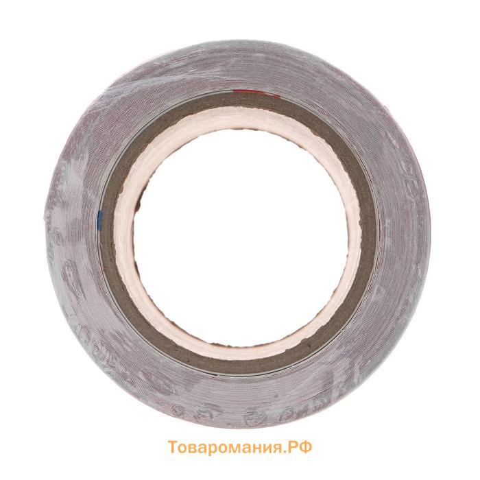 Светоотражающая лента, самоклеящаяся, красно-белая, 10 см × 15 м