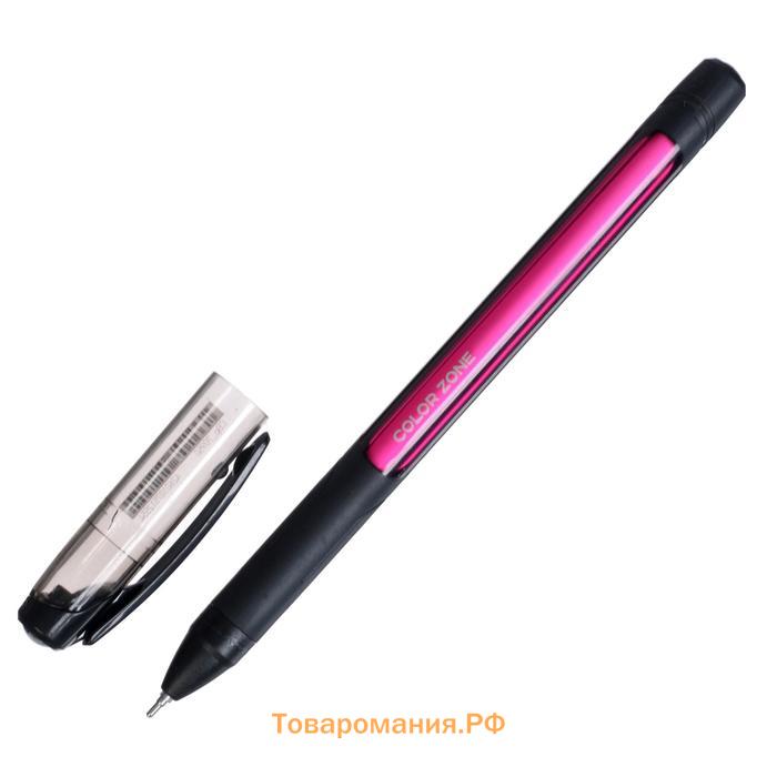 Ручка шариковая Berlingo Color Zone stick 0,7мм, синяя, прорезин корпус микс 285411