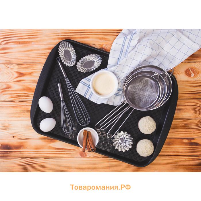 Сито , набор 3 шт., d=12 см,14 см, 16 см, серебристое