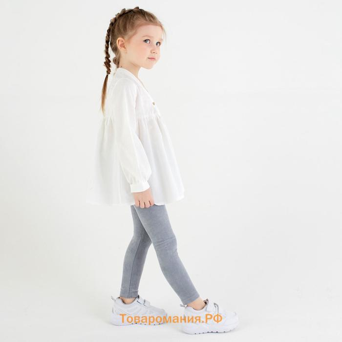 Леггинсы для девочки MINAKU: Casual Collection KIDS, цвет серый, рост 152 см