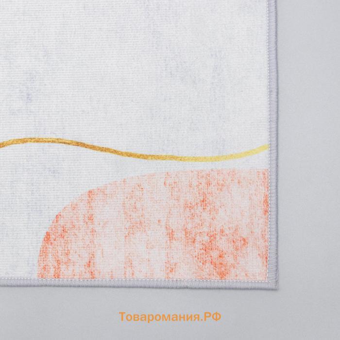 Коврики для дома  «Образ», 2 шт., 40×120 см, 40×60 см, синие