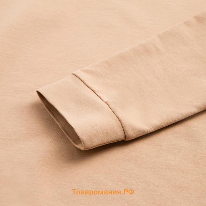 Костюм женский (худи, брюки) MINAKU: Casual Collection цвет песочный, размер 44