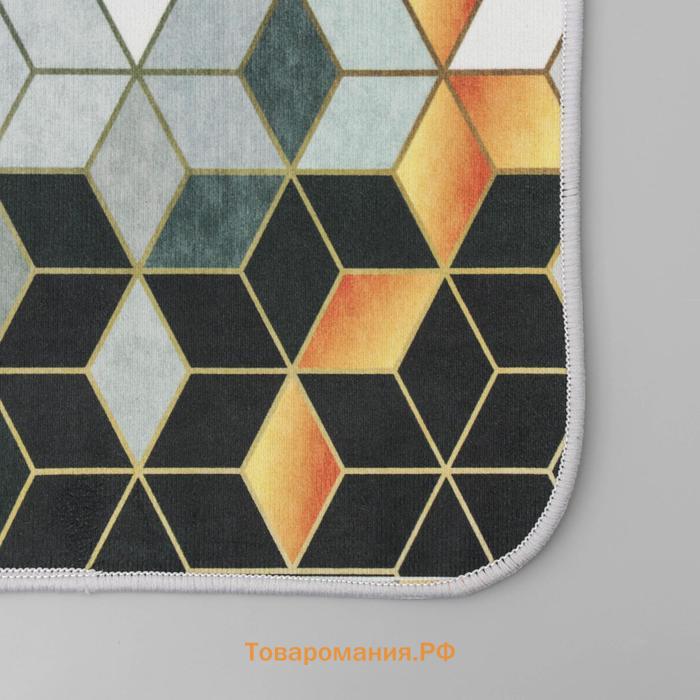 Коврики для ванной и туалета  «Отражение», 2 шт., 50×80 см, 50×40 см