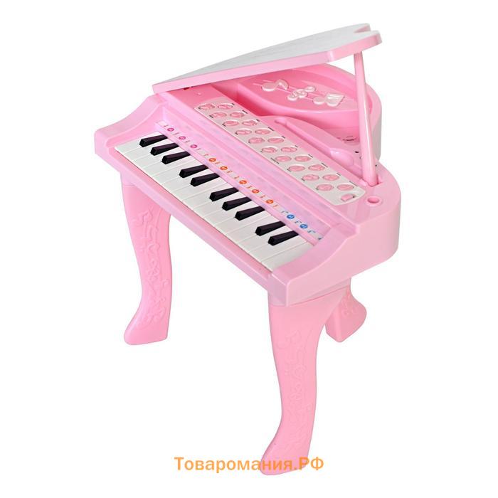Музыкальный детский центр «Рояль», розовый