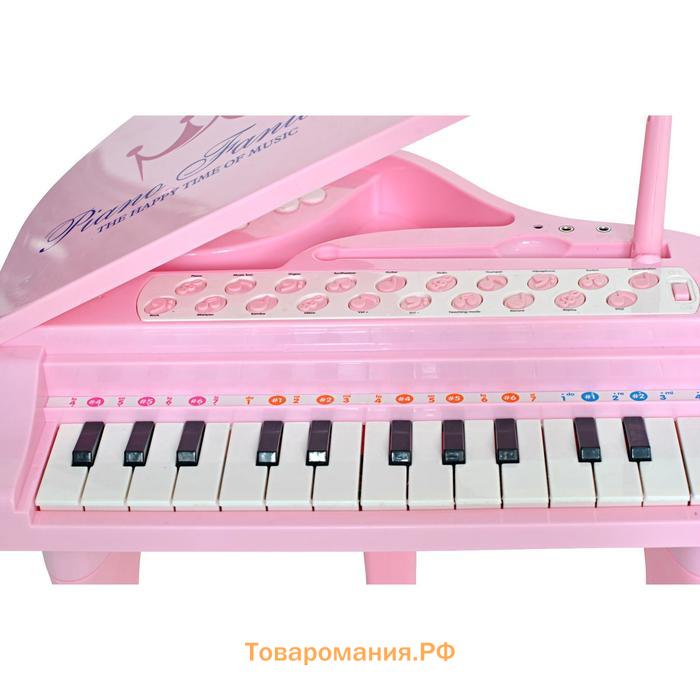 Музыкальный детский центр «Рояль», розовый