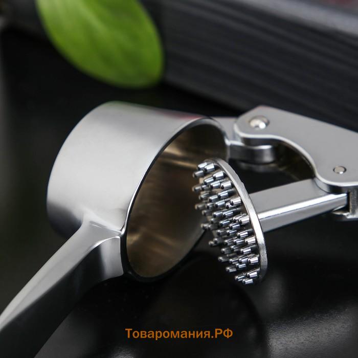 Пресс для чеснока Magistro Volt, нержавеющая сталь, серебристый