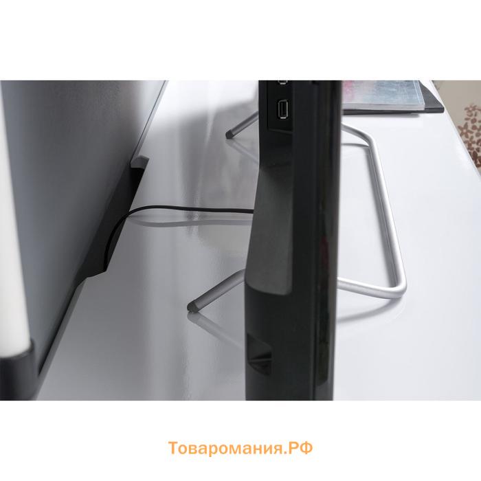 Тумба под ТВ «Спейс 13.64», 1400×432×457 мм, МДФ, цвет белый / белый глянец