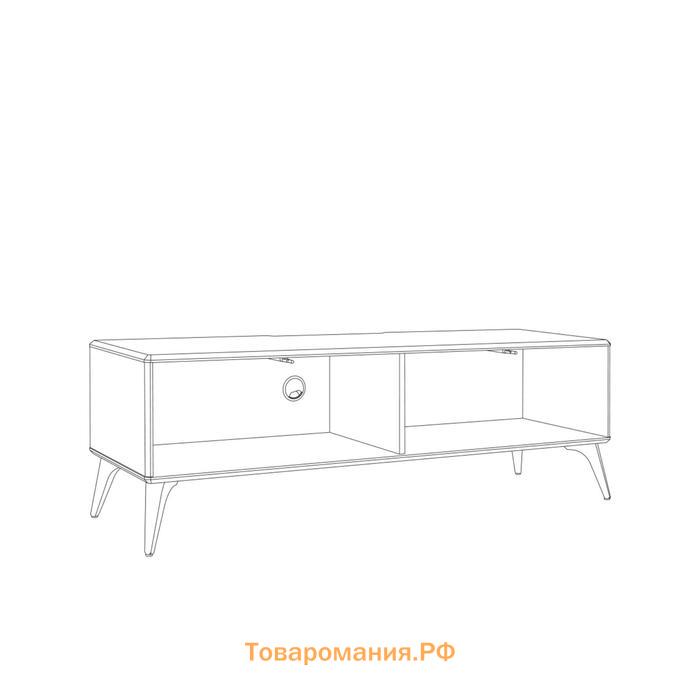 Тумба под ТВ «Спейс 13.64», 1400×432×457 мм, МДФ, цвет белый / белый глянец