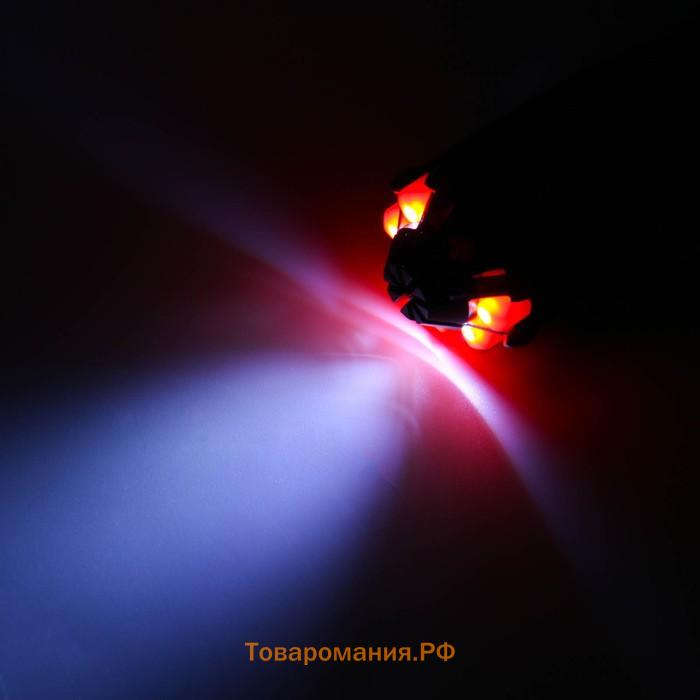 Фонарь многофункциональный, мультитул 8 в 1 "100 % Мужик", 12×4 см, 3 ААА