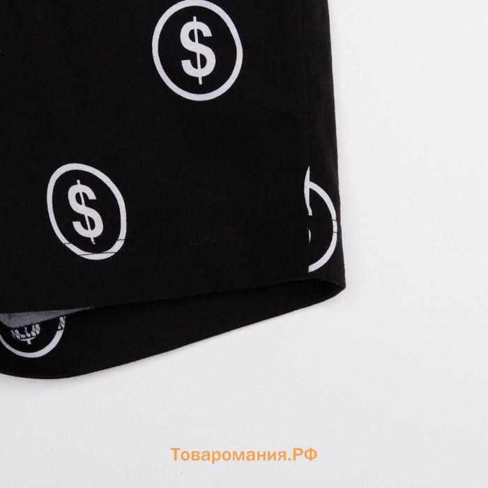 Пижама мужская KAFTAN "Moneymaker" размер 56, черный