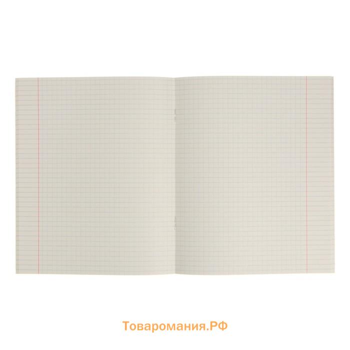 Тетрадь предметная "Кирпич" 40 листов в клетку "Английский язык", бумажная обложка, блок №2