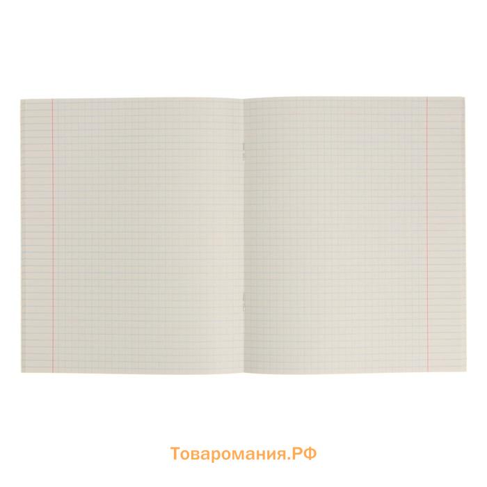 Тетрадь предметная "Кирпич" 40 листов в клетку "Биология", бумажная обложка, блок №2