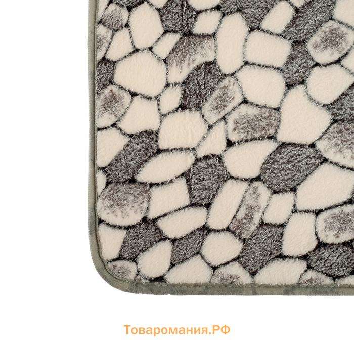 Коврик для ванной и туалета  «Галька», 50×80 см