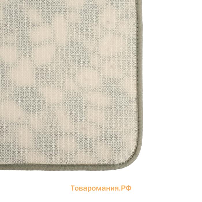 Коврик для ванной и туалета  «Галька», 50×80 см
