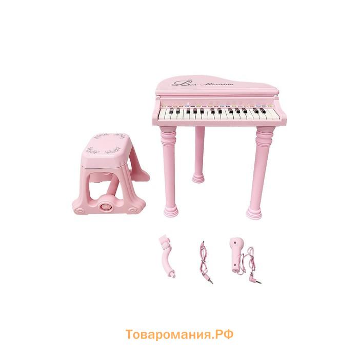 Музыкальный детский центр-пианино Everflo Maestro, цвет розовый
