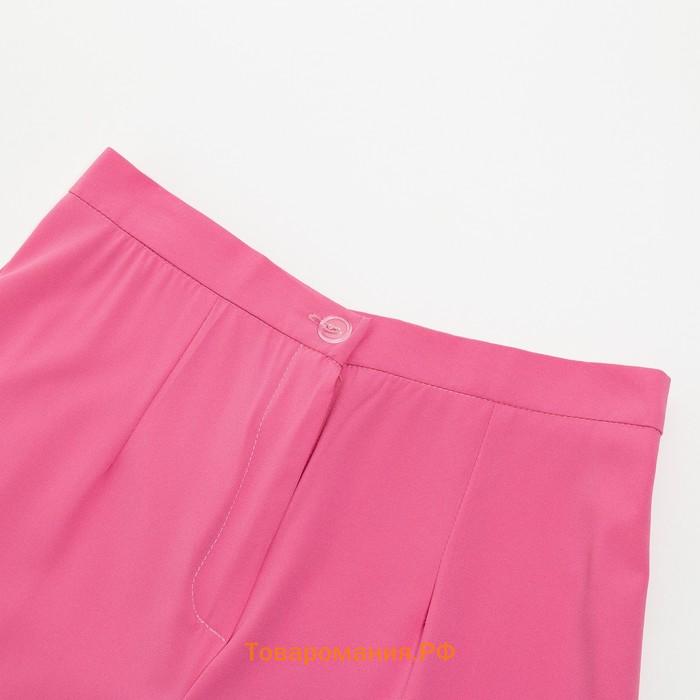 Костюм женский (жакет, брюки) MINAKU: Green trend цвет ярко-розовый, размер 44
